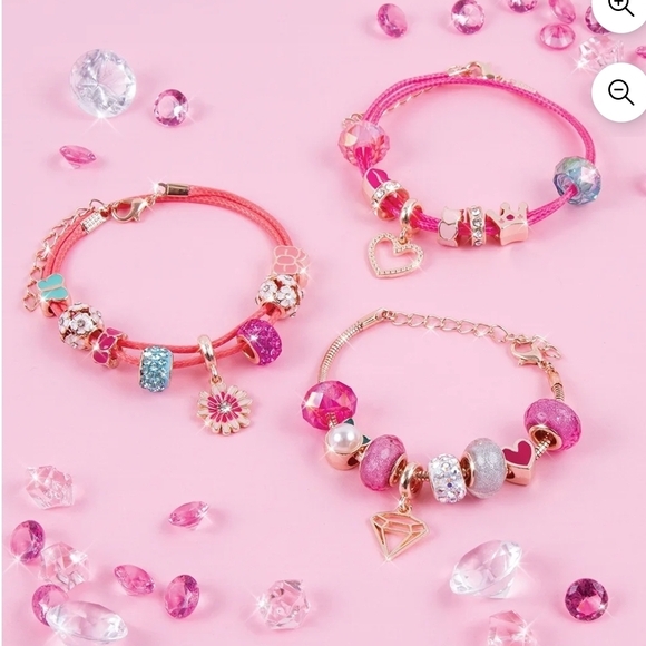 Halo Charms Bracelet Set - Pink and Blue - Picture 4 of 11